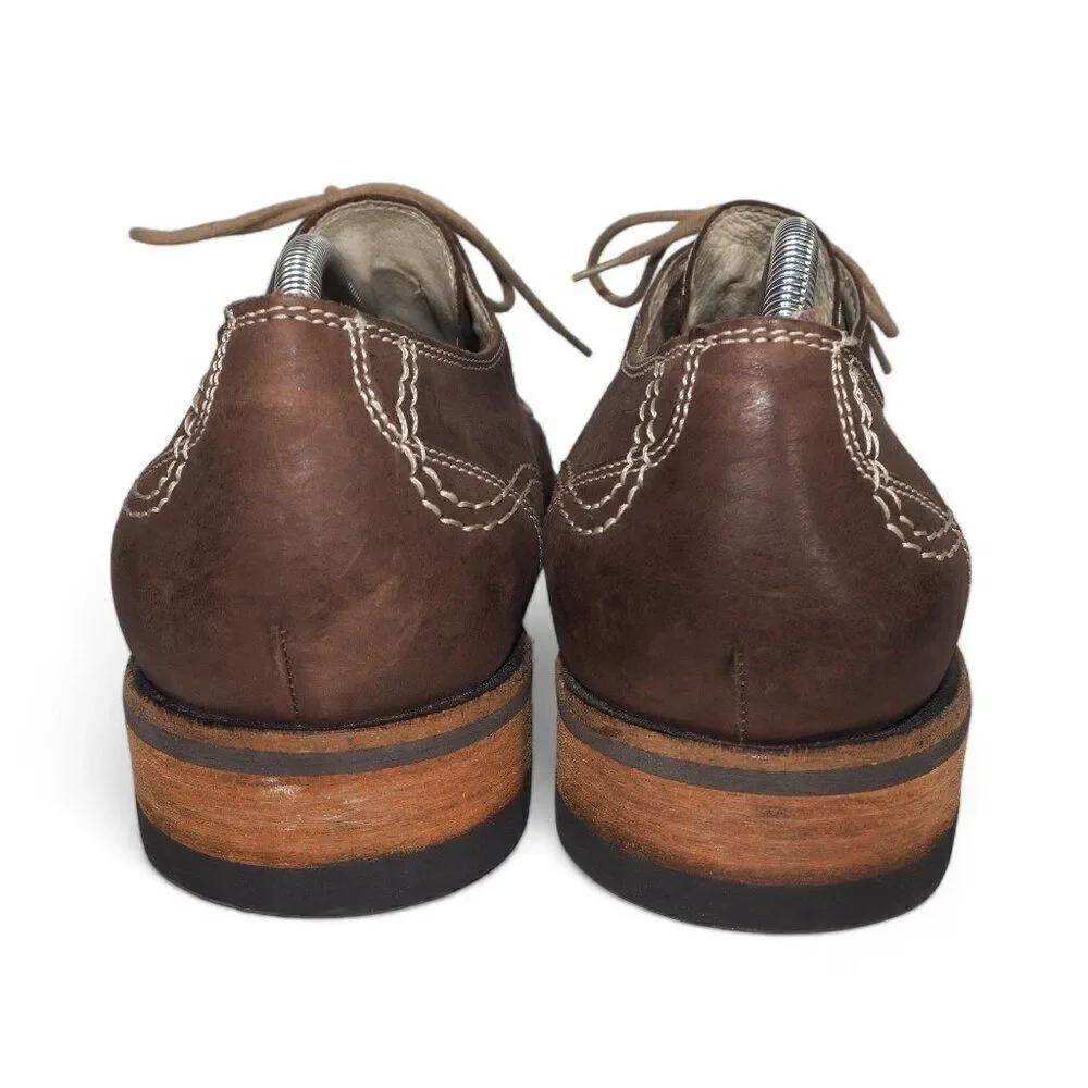 Donald‎ J. Pliner Codi Wingtip Cap Toe Nubuck Oxfords Brown Men's 10.5M